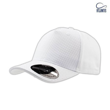 Εξάφυλλο καπέλο με ανάγλυφη εκτύπωση (Atl GEAR) λευκό